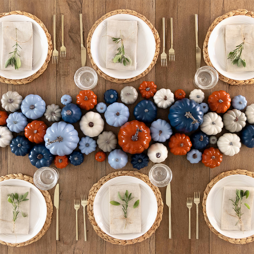 pumpkin tablescape